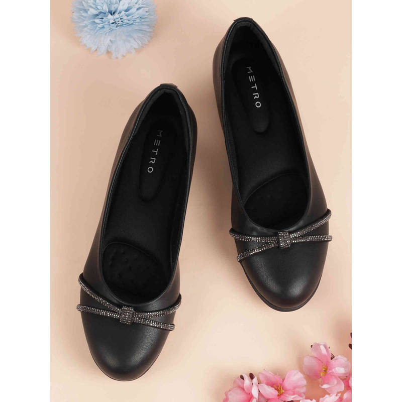 Metro Women Black Ballerina (EURO 36)