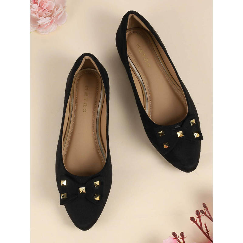 Metro Women Black Ballerina (EURO 36)