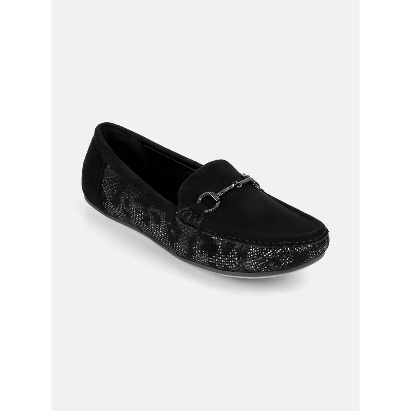 Mochi Women Black Loafers (EURO 36)