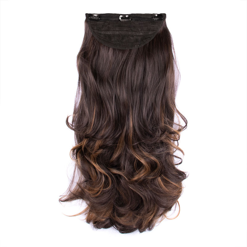 Stasia Street Clip- in 24" Out Curls Hair Extension - Mix Brown