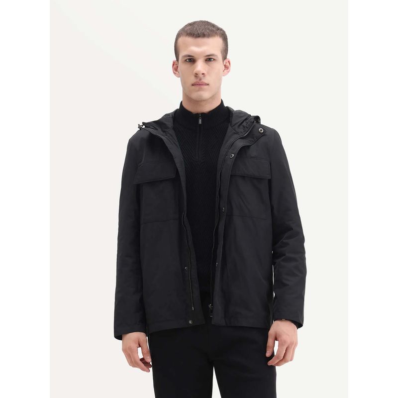 Rare Rabbit Hooded Regular Fit Jacket (L)