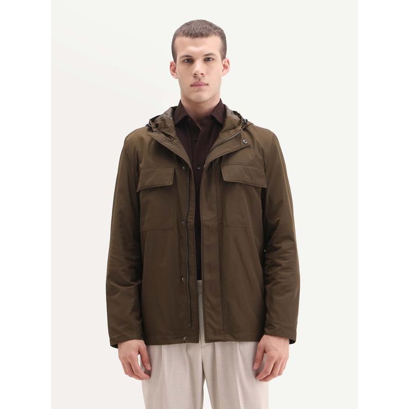 Rare Rabbit Hooded Regular Fit Jacket (S)