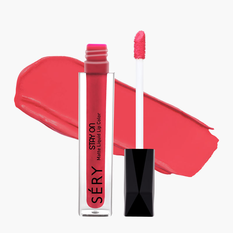 SERY Stay On Matte Liquid Lipstick - Coral Rush