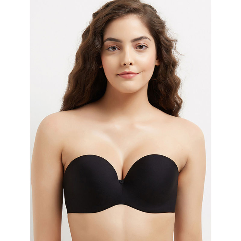 Wacoal Basic Mold Padded Wired Half Cup Strapless T-Shirt Bra - Black (32C)