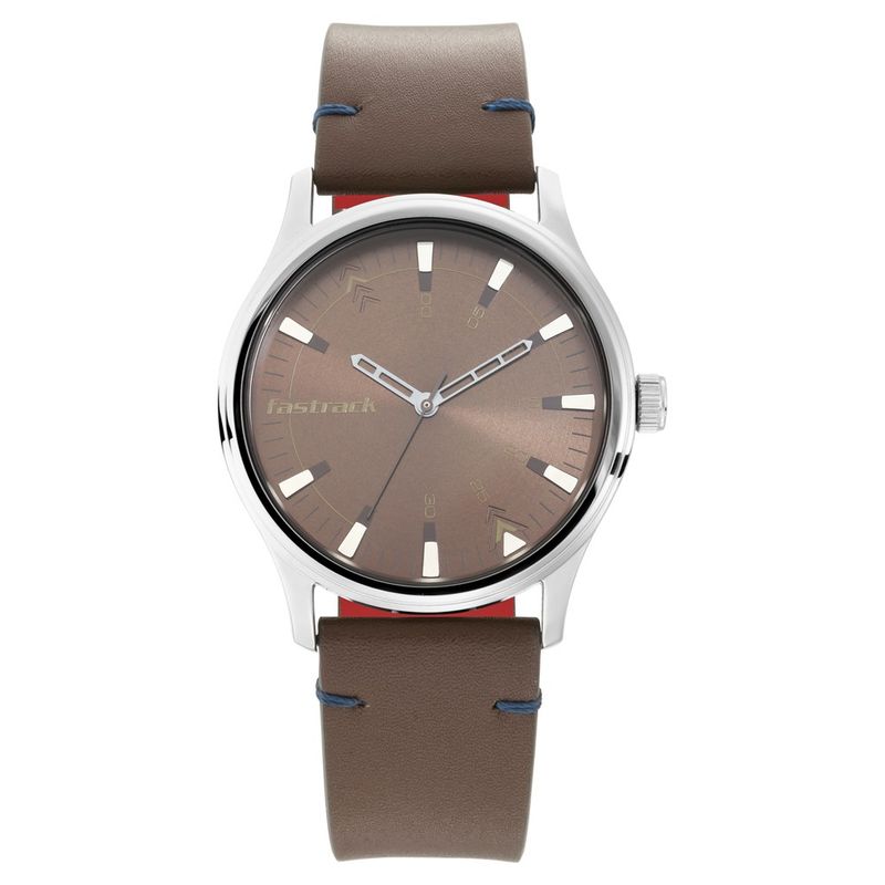 Buy Fastrack 3236SL03 Brown Dial Analog Watch For Men Online