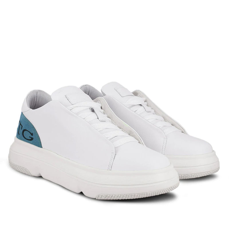 Saint G White Leather Handcrafted Sneakers Buy Saint G White Leather