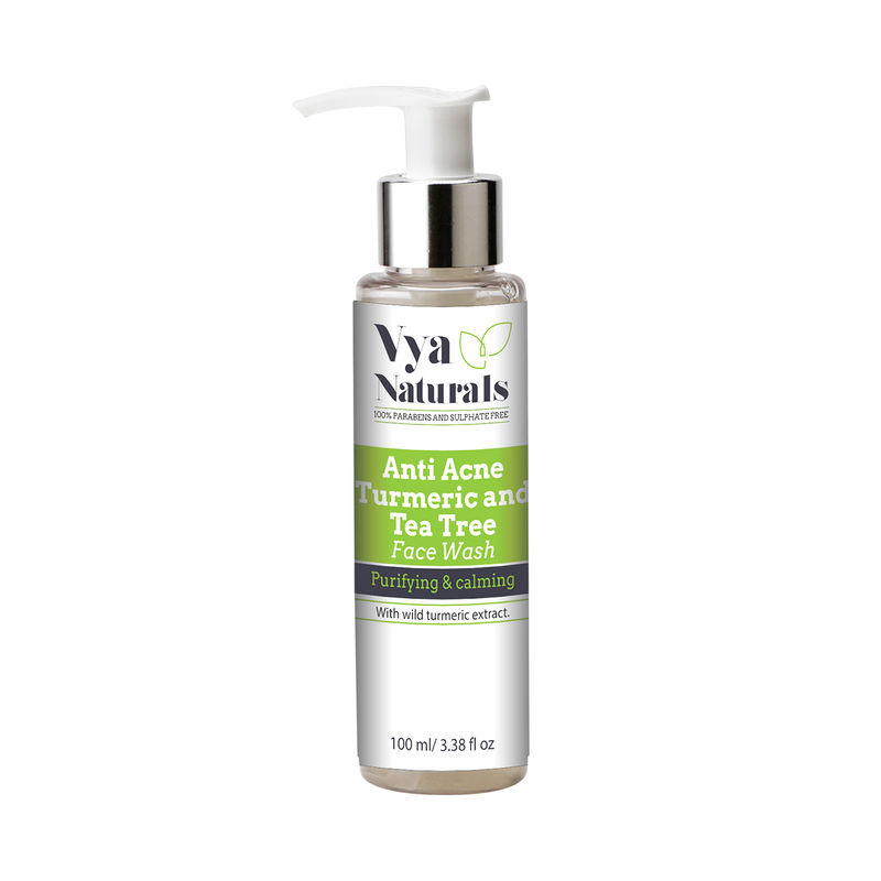 Vya Naturals Anti Acne Turmeric and Tea Tree Facewash