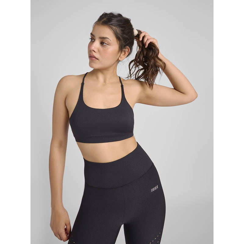 FEIER Black Aura Strappy Bra (S)