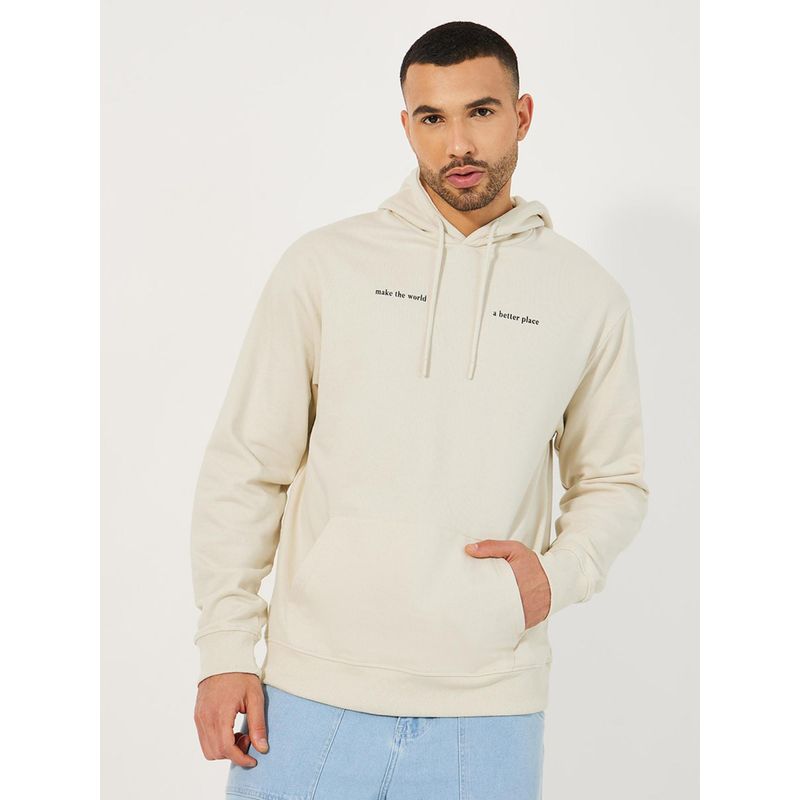 Styli Men Fleece Relaxed Fit Hoodie (XL)