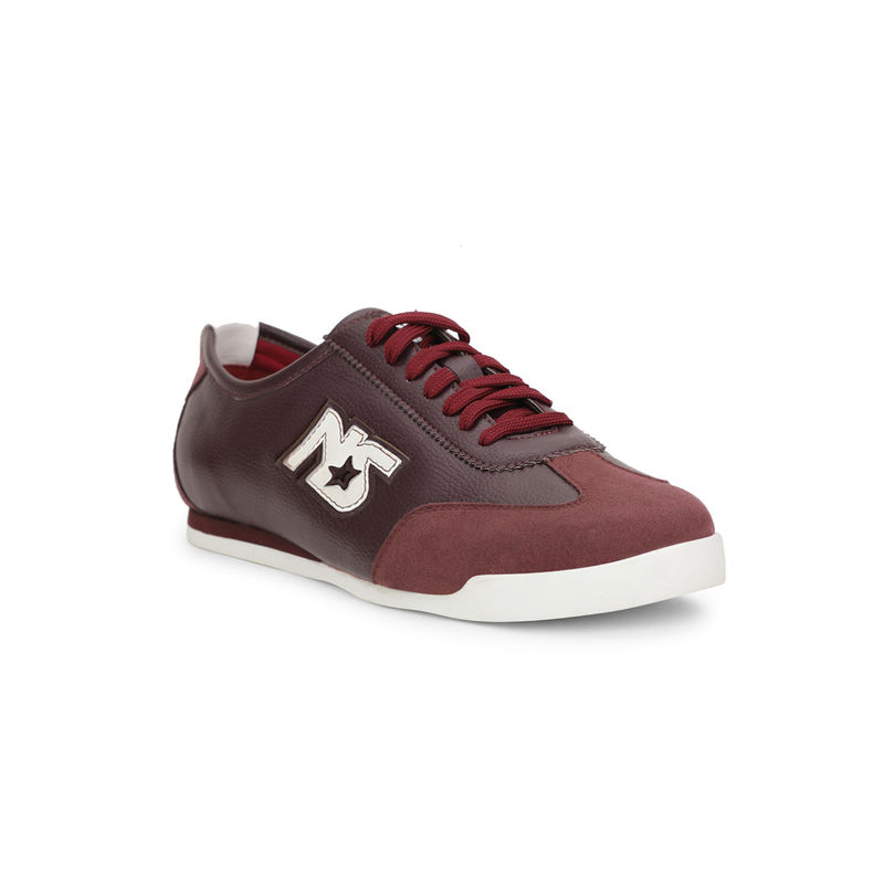 North Star Men Casual Sneakers Maroon (UK 7)