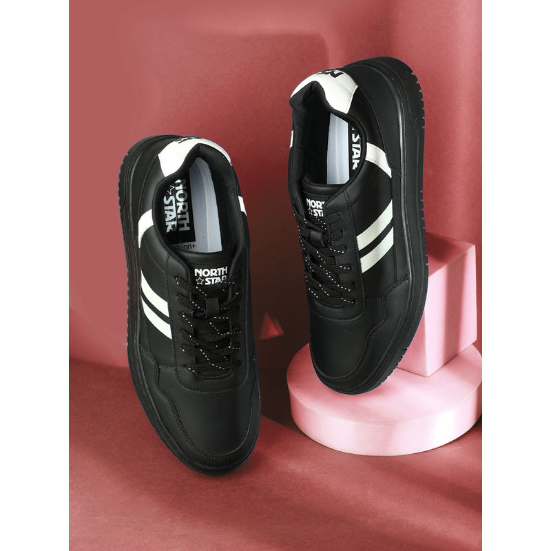 North Star Men Casual Sneakers Black (UK 9)