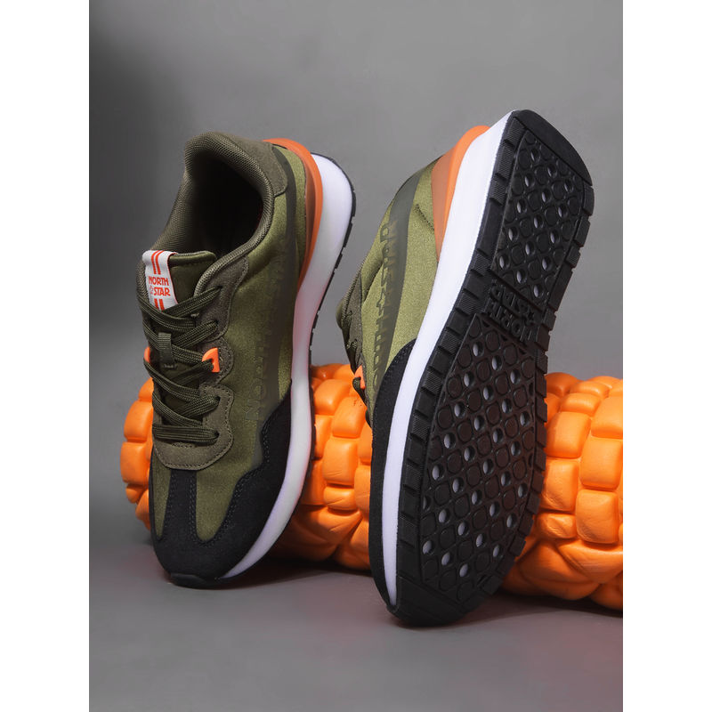 North Star Men Casual Sneakers Green (UK 7)