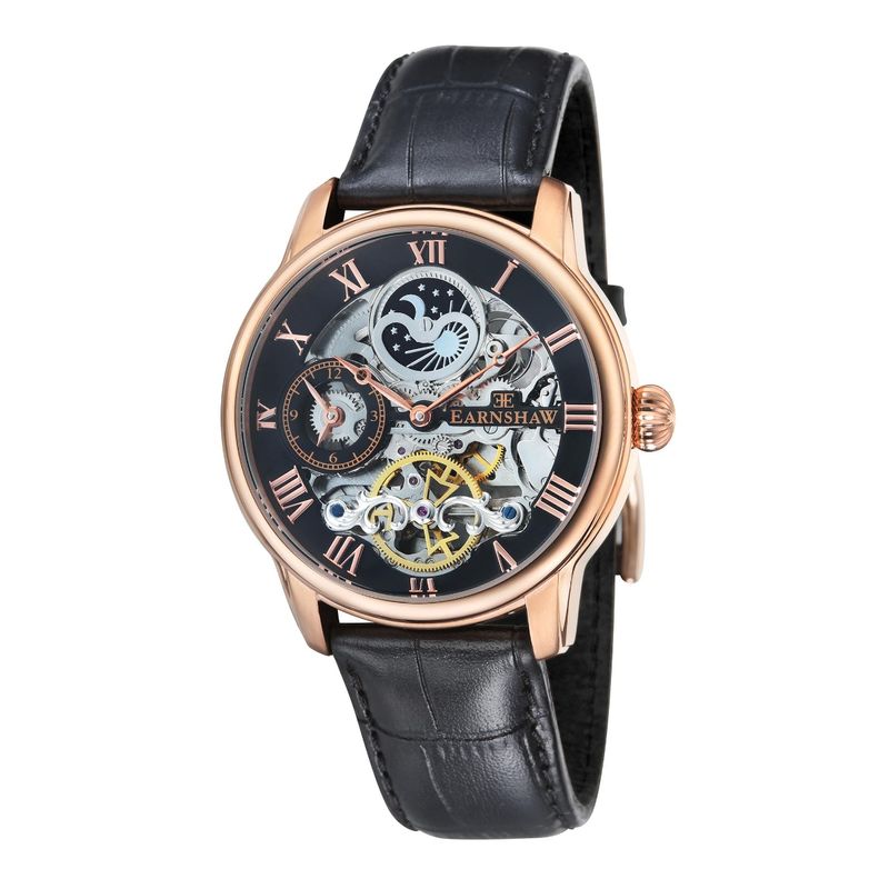 Buy Earnshaw Longitude Automatic Moonphase Dual Time Back Round - Main Image