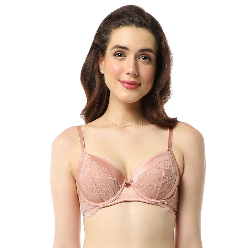 Amante Lace Padded Wired Demi Coverage Eternal Bliss Bra (34D)