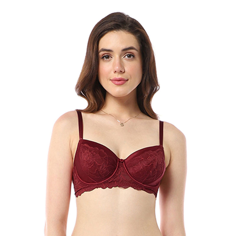 Amante Lace Non Padded Wired Full Coverage Eternal Bliss Bra (36D)