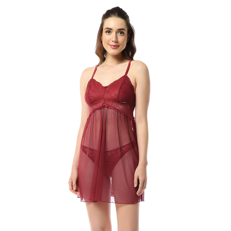 Amante Lace Above Knee Length Eternal Bliss Babydoll (S)