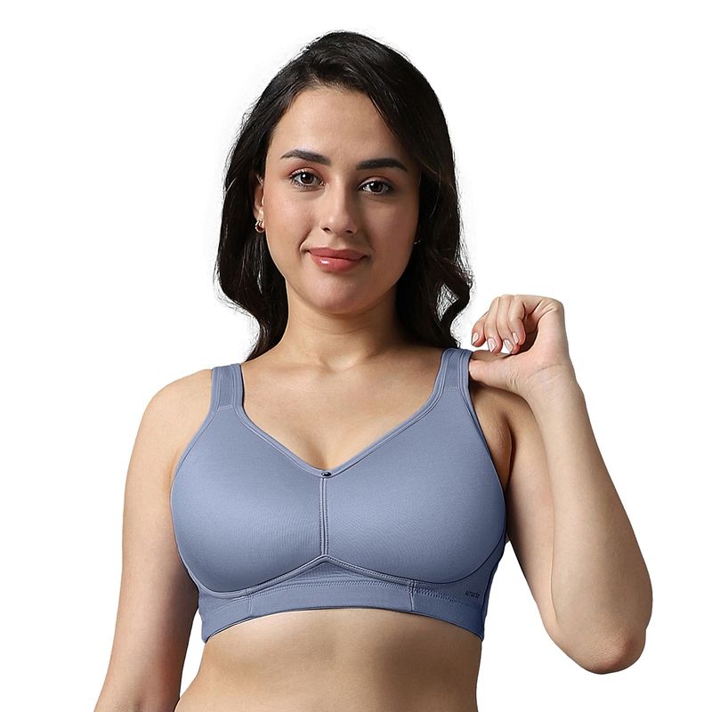 Amante Solid Padded Non-Wired Airy Support Spacer Bra (38DD)