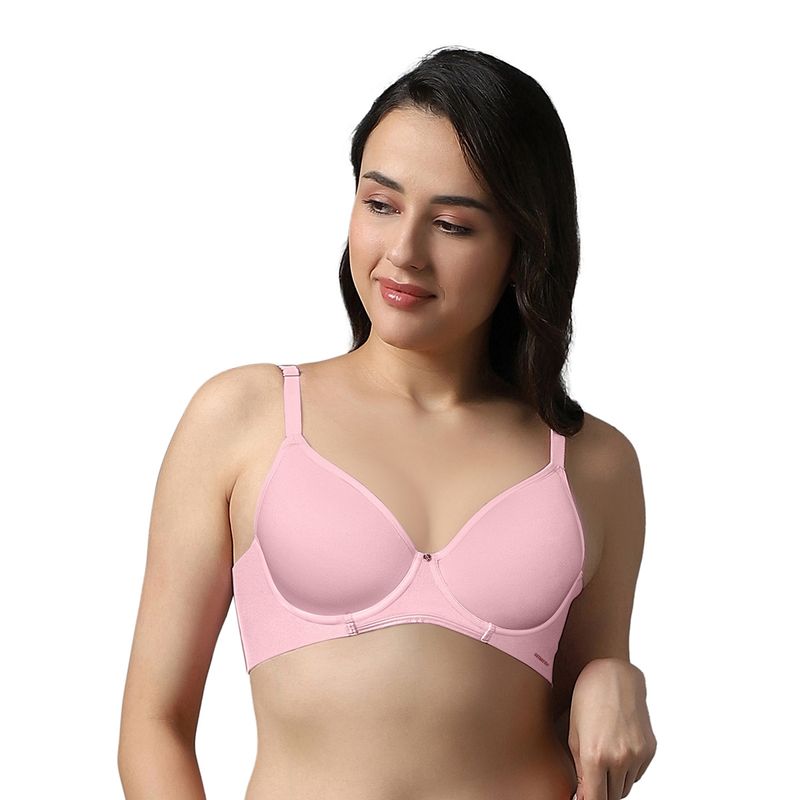 Amante Solid Padded Wired Airy Support Spacer Bra (32B)