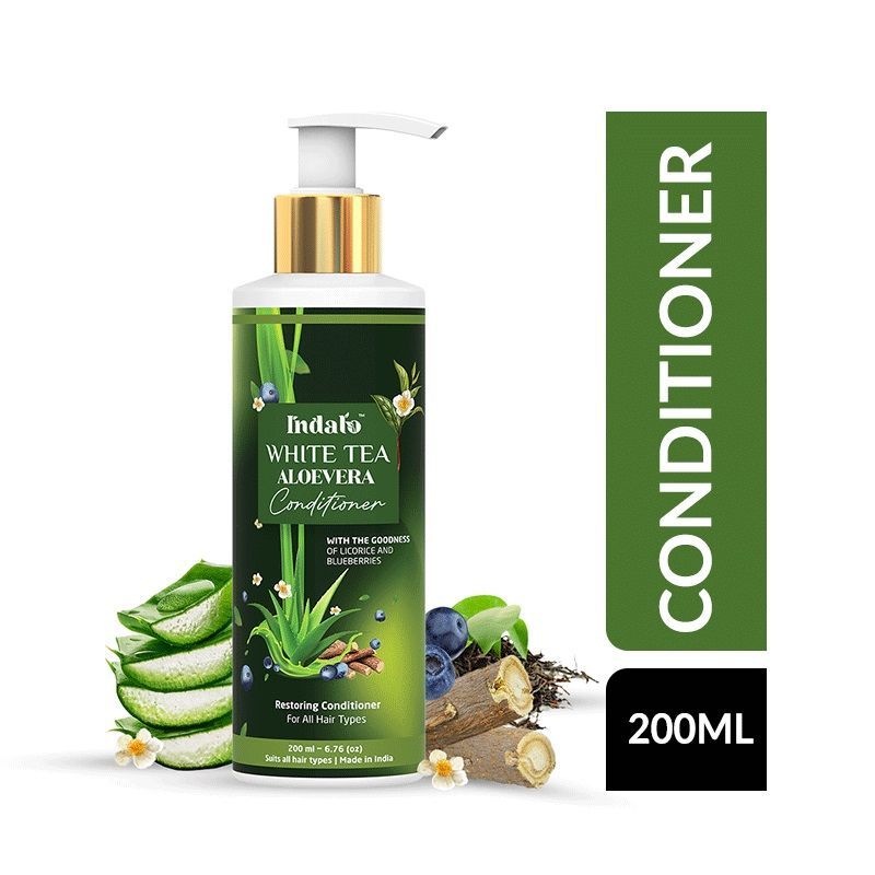 Buy Indalo White Tea Aloe Vera Conditioner For Oily Hair Online