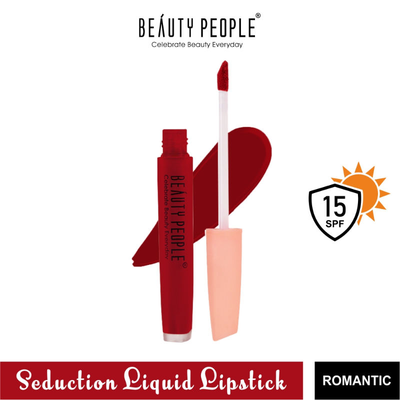 Beauty People Seduction Liquid Lipstick With Vitamin E & Rose Oil - Romantic