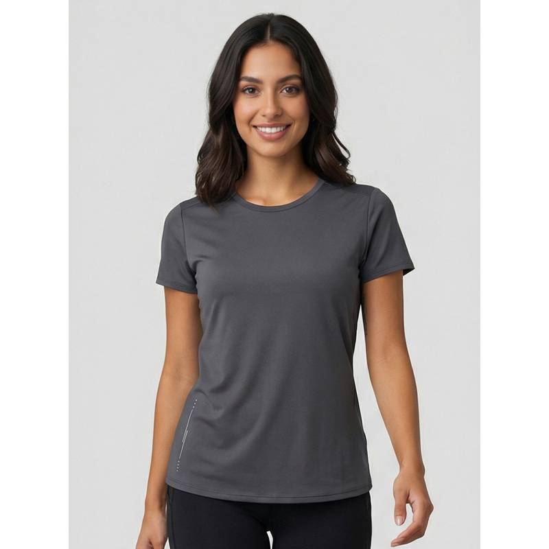 Nobero Active Crew Neck Grey T-Shirt (S)