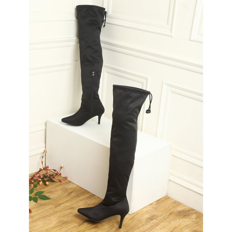 Truffle Collection Black Solid Casual Boots (UK 3)