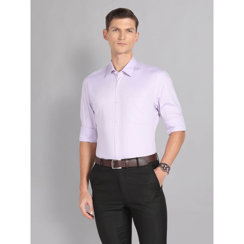 AD By Arvind Performix Solid Dobby Shirt (40)