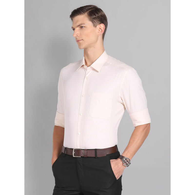AD By Arvind Performix Solid Dobby Shirt (46)