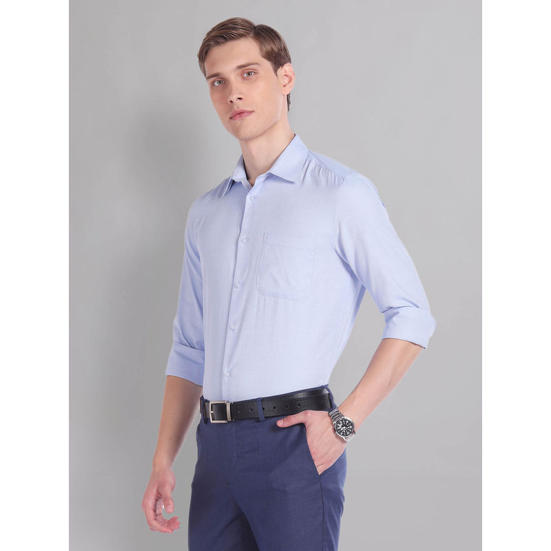 AD By Arvind Regular Fit Dobby Shirt (44)