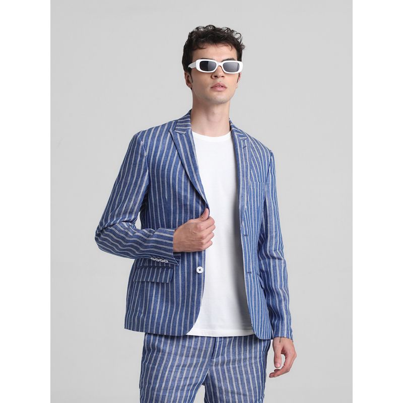 Jack & Jones Blue Slim Fit Stretch Blazer (48)