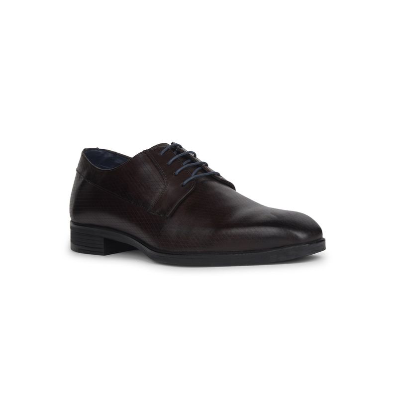 Red Label Men Brown Derbies (UK 9)