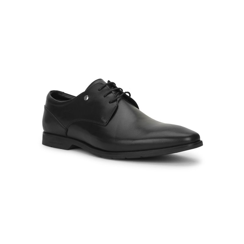 Hush Puppies Men Black Derbies (UK 7)