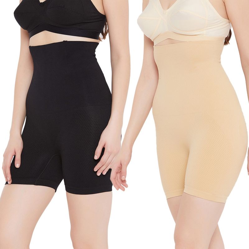 Secrets By ZeroKaata High-Waist Tummy Tucker & Thigh Shaper Multi-Color (XL)