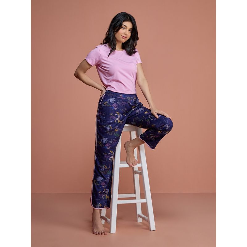 Nykd by Nykaa Essential Cotton Tee - NYLE216 - Pastel Lavender (XL)