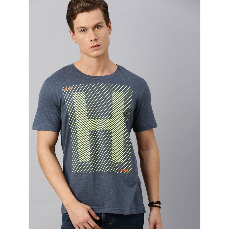 Huetrap Mens Round Neck Short Sleeve Eco Graphic T-Shirt (S)