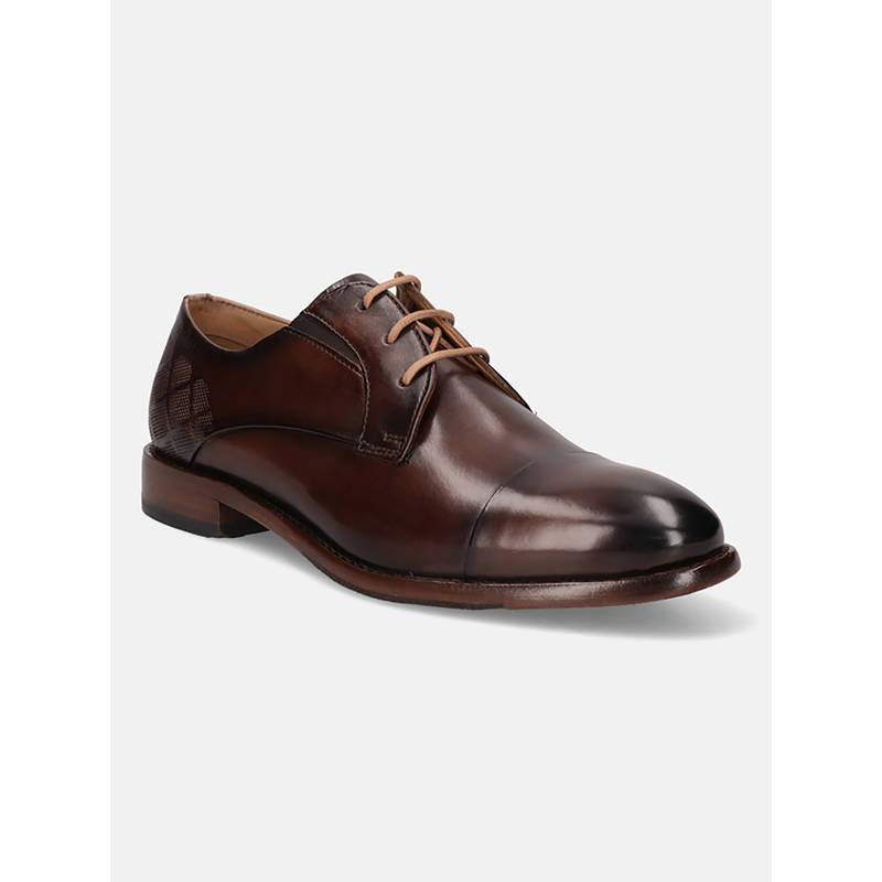 Mocassin Bugatti Livorno Flex Evo - Cuir Véritable Cognac - Confort Professionnel - Finition Main - 12