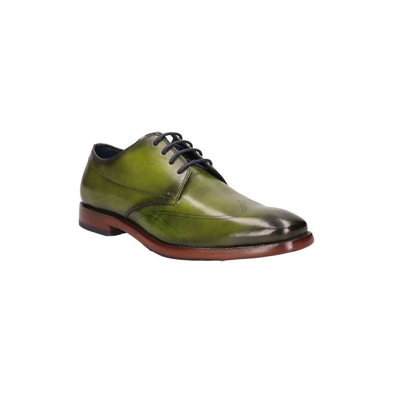 Bugatti Mansaro Green Leather Mens Derby Shoes (EURO 41)
