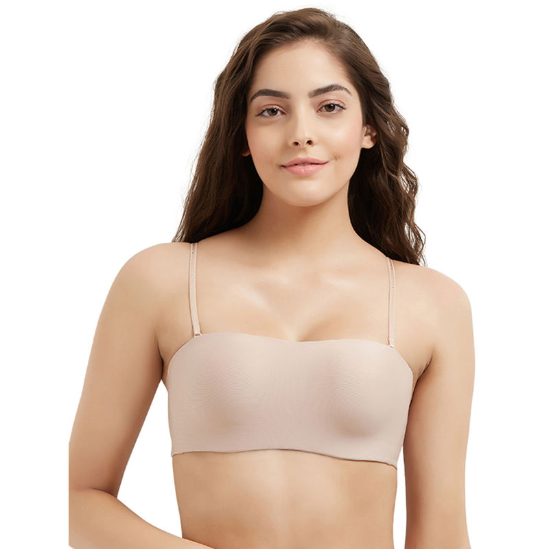 Wacoal Basic Mold Padded Wired Half Cup Strapless T-Shirt Bra - Beige (34A)