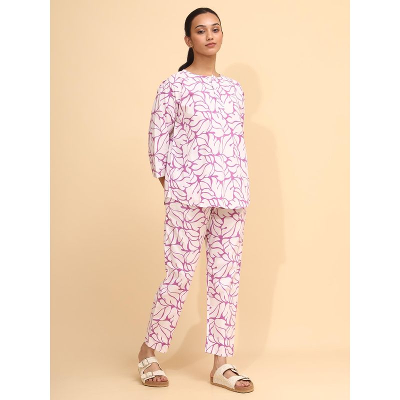 YELLOW BLOOM Lilal Drift Top with Pajama (S)