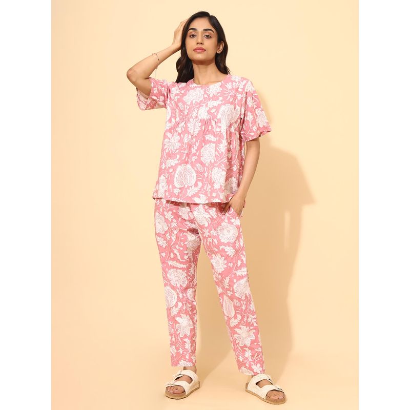 YELLOW BLOOM Blushing Bloom Top with Pajama (S)