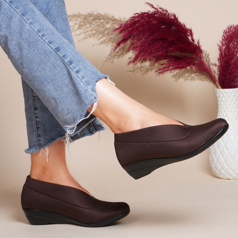 SHUZ TOUCH Women Heeled Bellies Brown (EURO 37)