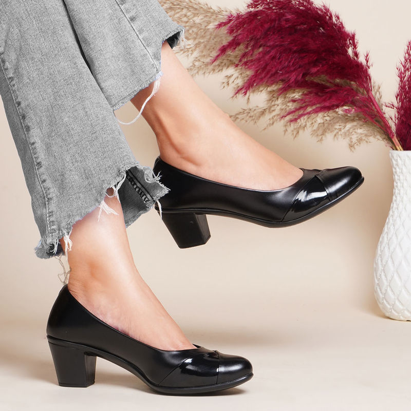 SHUZ TOUCH Women Heeled Bellies Black (EURO 36)