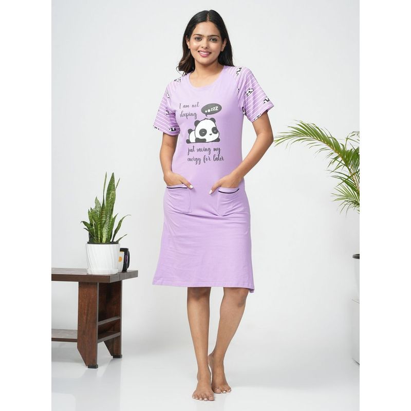 Slumber Jill Whimsy Panda Knee Length Dress (S)
