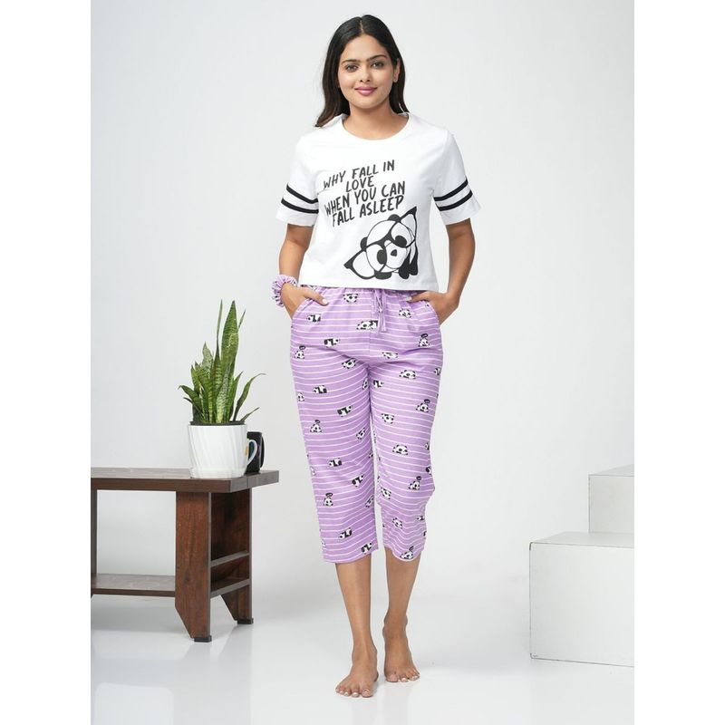 Slumber Jill Whimsy Panda Capri & T-Shirt (Set of 2) (S)
