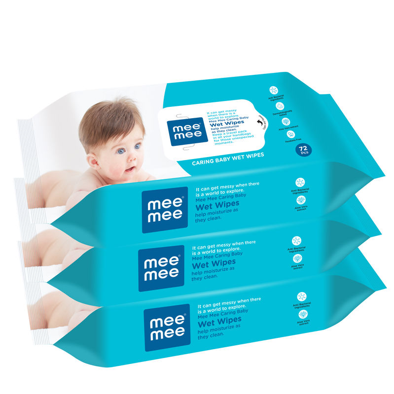 Mee Mee Caring Baby Wet Wipes 72s (Pack of 3) (Rs.90 off)