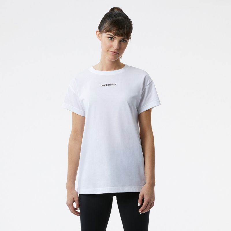 New Balance Women's White T-Shirt (L)