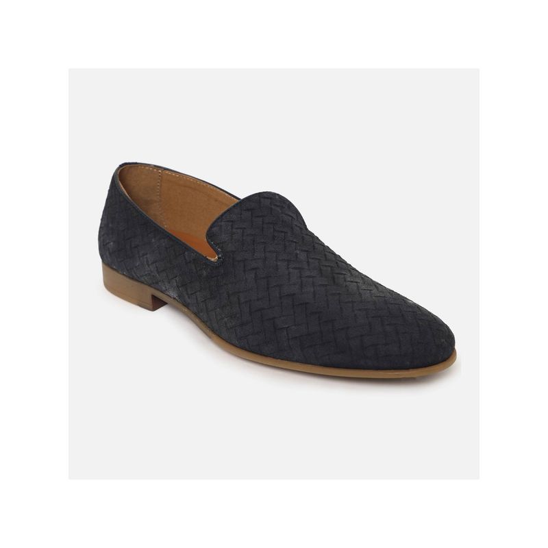 Buy Aldo Tralisien Solid Navy Blue Dress Loafers Online