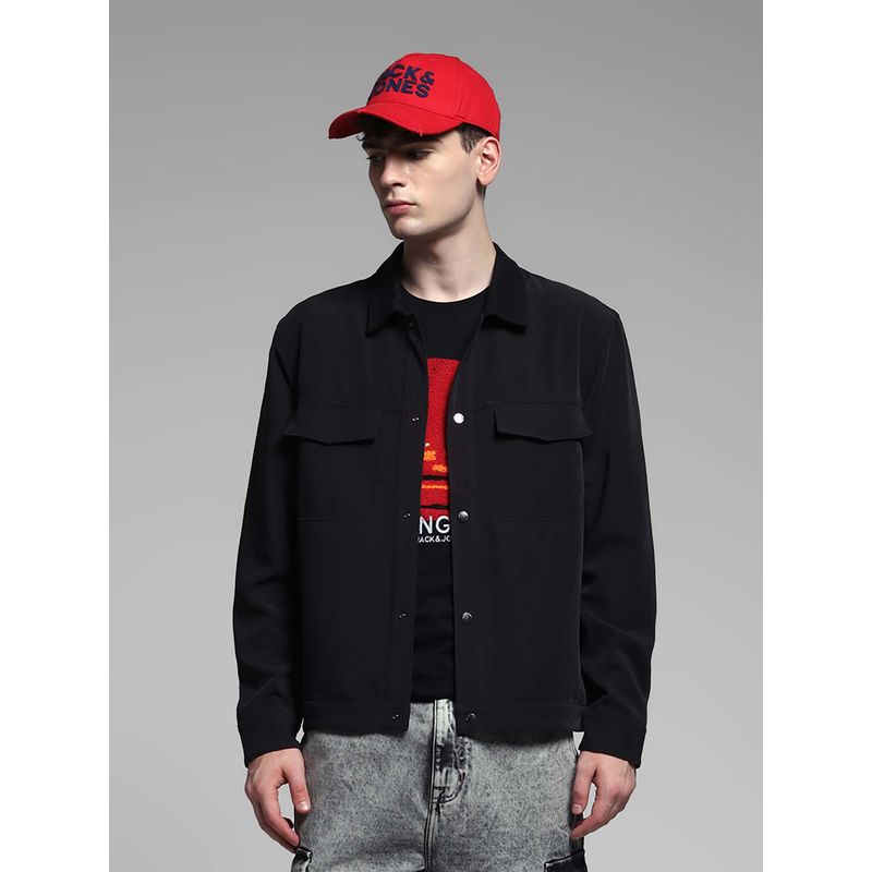 Jack & Jones Black Regular Fit Shacket (L)