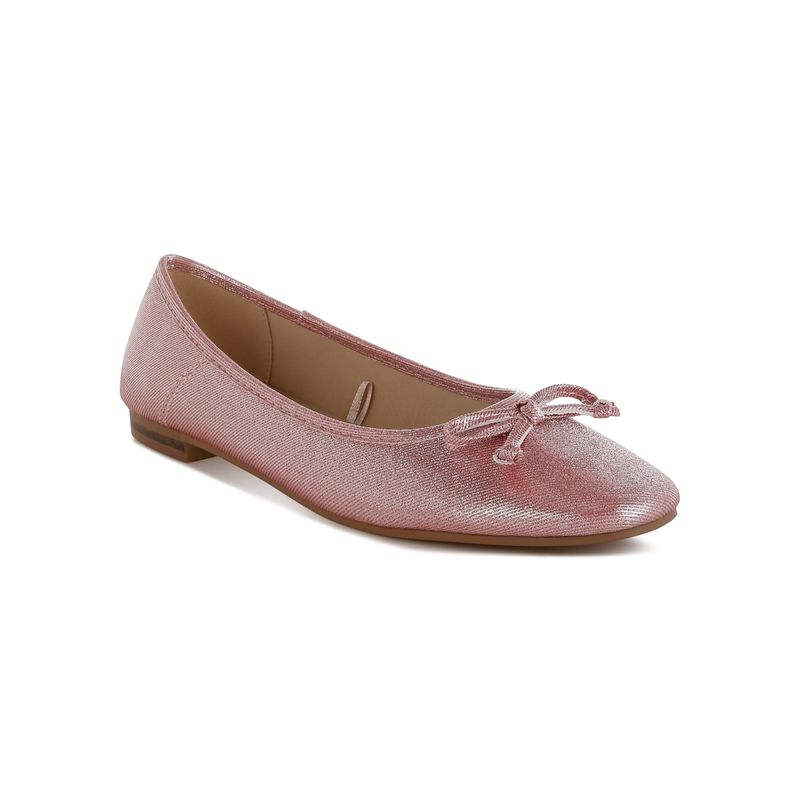 Rag & Co Women Metallic Red Slip On Ballerina (UK 4)