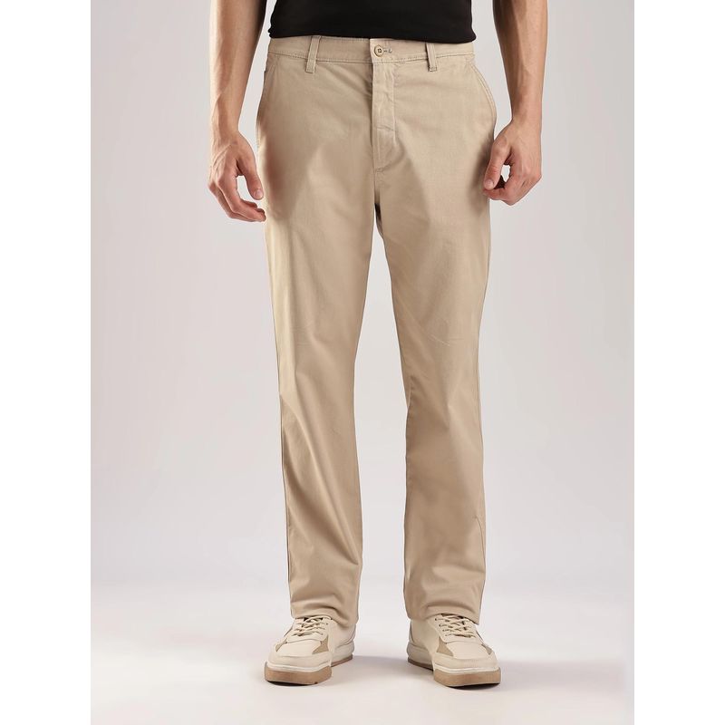 Calvin Klein Relaxed Fit Solid Mid Rise Trouser (30)